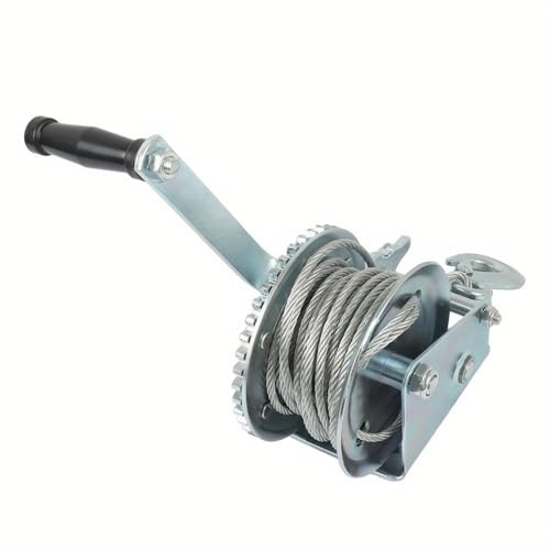 Manual Winch, Polipasto Manual 1600LBS con Cable de 10M miniatura 2