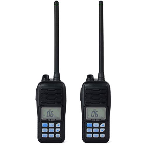 HYS IPX7 Waterproof VHF Handheld Marine Portable Radio For Boats Ships(2 Pack)