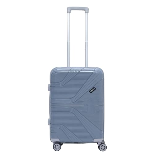 Image of Wesley Golfer Style Cabin 57 cm Small 8 Wheel Hard Case Trolley Bag Suitcase,(57cm, Grey)