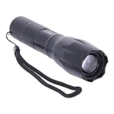 REY Linterna LED Alta Potencia con Zoom Estroboscópico para senderismo, camping y otras actividades al aire libre