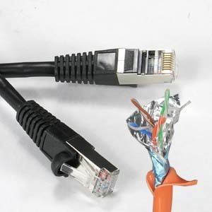 Cable Patch Cat6 UTP 15 pies Negro miniatura 1