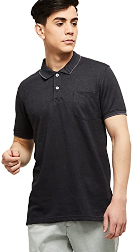 Image of Max Men Solid Slim Fit Polo T-Shirt