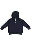 RABBIT SKINS Toddler Full-Zip Fleece Hooded Sweatshirt, Navy, 2T, Small