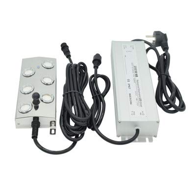 KY Ultrasonic Mist Maker fogger 6 Head ultrasonic Mist humidifier Atomizer with Waterproof Power Supply Transformer for Water Fountain Pond Rockery Fishtank Vase Birdbath