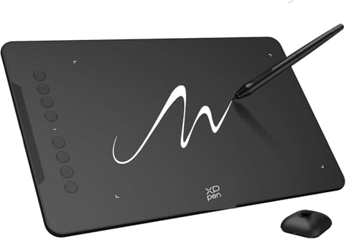XPPen Grafiktablett, Deco 01v3 Grafiktablett, ohne Anfängerbildschirm, mit Eingabestift mit 16 K (16384), Druckstufen, 8 personalisierbare Shortcuts, 25,4 cm XPPen Grafiktablett, Deco 01v3 Grafiktablett, ohne Anfängerbildschirm, mit Eingabestift mit 16 K (16384), Druckstufen, 8 personalisierbare Shortcuts, 25,4 cm