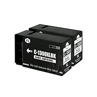 PGI-1300XLBKと1300M.1300Y.1300C PGI-1300XLBK ブラック 顔料 大容量 単品 キヤノン 互換インク