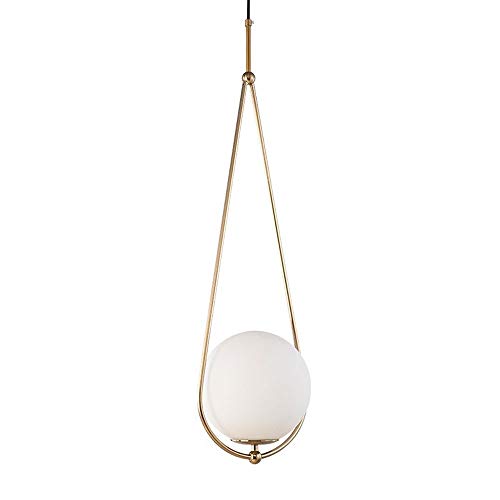 Lustre en laiton doré et verre pour illuminer votre salle à manger