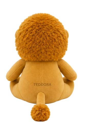 Image of Muffin Lion Soft Toy for Girls Boys Kids,Brown,Lion Animal Plush Stuffed Baby Teddy Gift Birthday, 25 cm