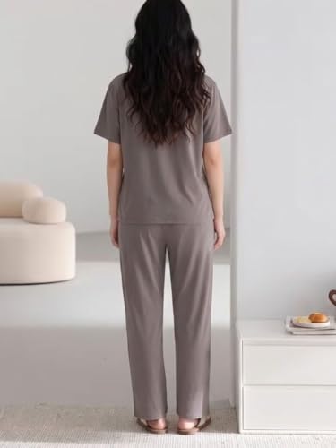 Image of SMOWKLY Women's Premium Stylish Cute Print Top with Pajama Comfy Loungwear