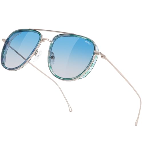 Image of BIRCEN Polarized Aviator Sunglasses Womens: Acetate Glasses UV Protection
