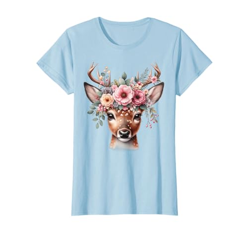 REH Tshirt Damen - REH Kostüm Kinder Karneval Rentier T-Shirt