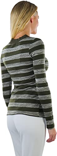Image of ToBeInStyle Women's Classic Long Sleeve V-Neck Pullover Sweater