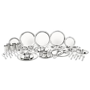 Shri & Sam Stainless Steel Shagun Dinner Set (50 Pcs Set)