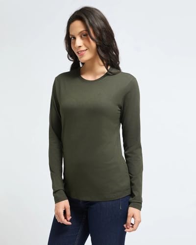Image of Wellbi Bamboo Tshirt for Women | Full Sleeve Top | Soft Breathable Eco-Friendly Bamboo Fabric | Hypoallergenic Sustainable Fashion & Skin-Friendly Wear