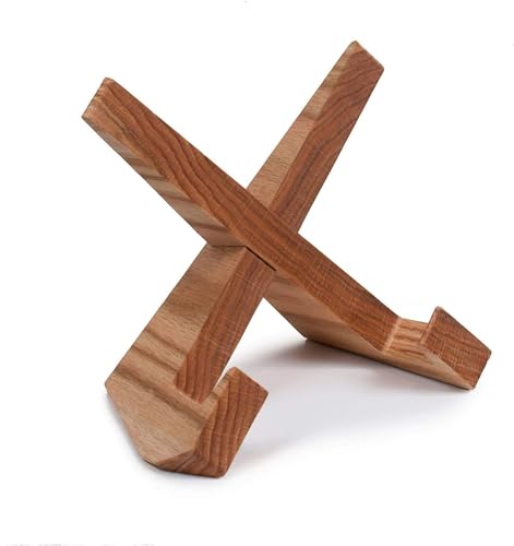 Porta Ricettario da Cucina,Portalibri in Legno,Leggio Per Libri,Porta Ricettario Da Cucina,Per Ricettario,Tablet, Arredamento Da Cucina Rustico Per Ricettario