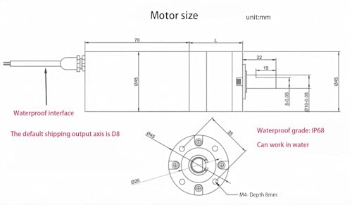 Moteur planétaire 24V pour automatisme de portail extérieur - 4