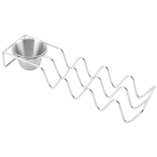 UTHCLO Chicken Rolls Stand Taco Holder Metal Taco Racks Desktop Easy to Clean Stainless Steel