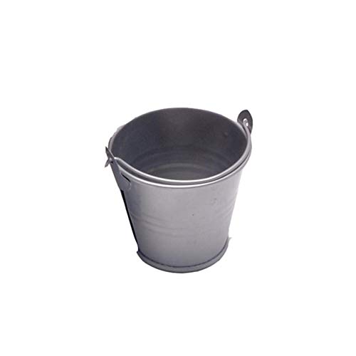 Colorful Galvanized Bucket - Multipurpose Bucket Container with Handle | Party Accessory Design Durable and Easy to Use for Chips and Sweets, Flower Planting Indoor and Outdoor Decor