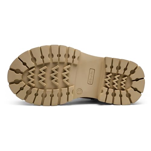 K KomForme Girls Ankle Boots with Side Zipper Chelsea Booties Lug Sole (Toddler/Little Kids/Big Kids)4