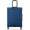 United Colors of Benetton Color Block Softside Expandable Luggage with Spinner Wheels, Navy, Carry-On 19 Inch