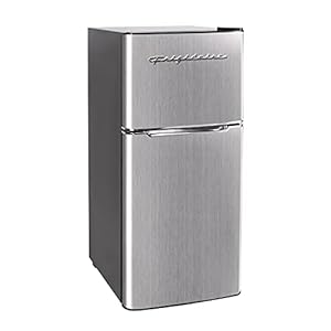 Frigidaire EFR451 2 Door Refrigerator/Freezer, 4.6 cu ft, Platinum Series, Stainless Steel, Double