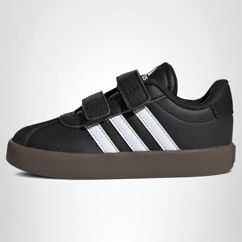 Adidas Unisex-Kids VL Court 3.0, Black/White/Black, 10K