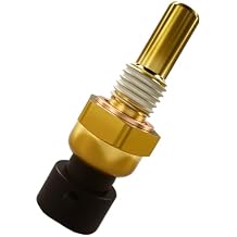 Engine Coolant Temperature Sensor, OEM#19236568 15326388 Automotive Engine Water Coolant Temperature Sensor Replacement Accessories, Fit for Most Cars, SUVs, Trucks Gold