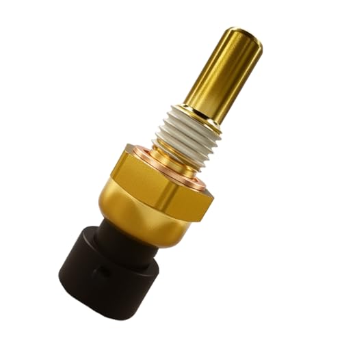 KPFILEH Engine Coolant Temperature Sensor, OEM#19236568 15326388 Automotive Engine Water Coolant Temperature Sensor Replacement Accessories, Fit for Most Cars, SUVs, Trucks (Gold)