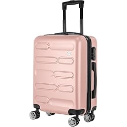DURABLE & LIGHTWEIGHT DESIGN: Constructed from a tough ABS hardshell, this cabin suitcase is built to withstand the rigours of travel while remaining lightweight for easy handling. The scratch-resistant surface ensures it maintains a sleek look trip ...