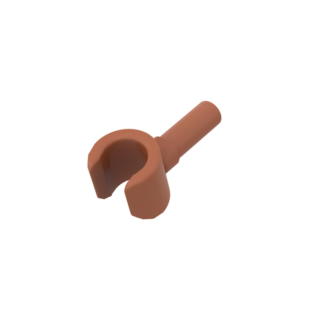 3820 ?? Minifig Hand 50 Pieces GDS-1425 Compatible with Lego Building Blocks Color:Dark Orange 38