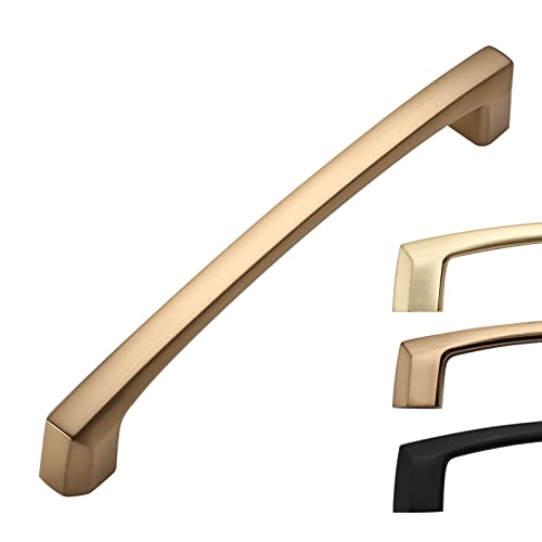 Image of 10 Pack 5 Inch Champagne Bronze Cabinet Pulls Kitchen Handles for Cabinets Cupboards Drawers Doors - Gold