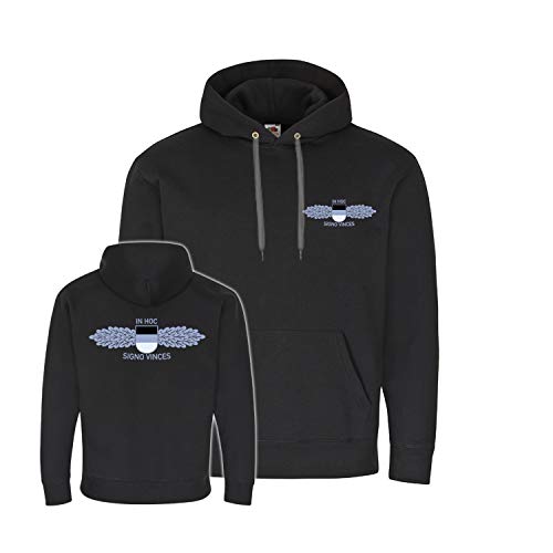 Pull à capuche SEK avec motif feuilles de chêne original en taille Large