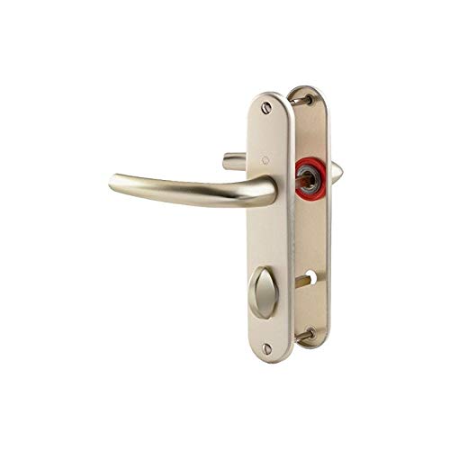 Poignée sur plaque champagne - Condamnation - 186 mm - San Diego - Hoppe et cie