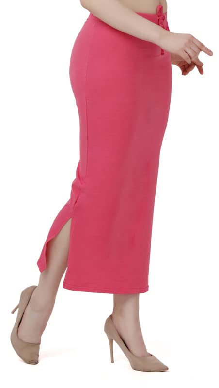 Image of Lycra Blend Cotton Saree Shapewear Petticoat for Women and Girls, Skirts Shapewear Dress for Saree