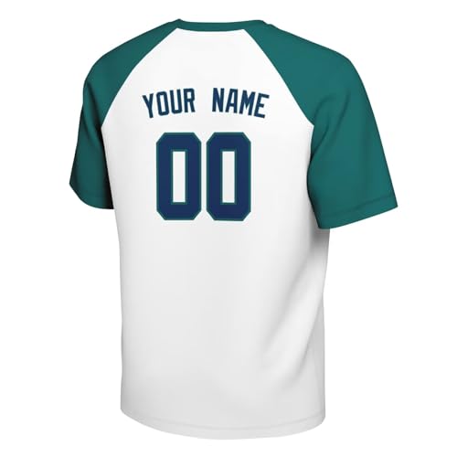 Image of ANTKING T-Shirt Custom Name Number Crewneck Short Sleeve for Men Youth Gifts
