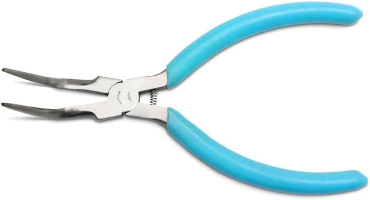 Weller Xcelite 6" ESD-Safe Smooth Jaws 60° Curved-Jaw Long Nose Plier | CN7776N