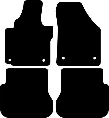 Alfombrillas Volkswagen Caddy 2004-2020 moqueta interior 5 plazas doble puerta corredera