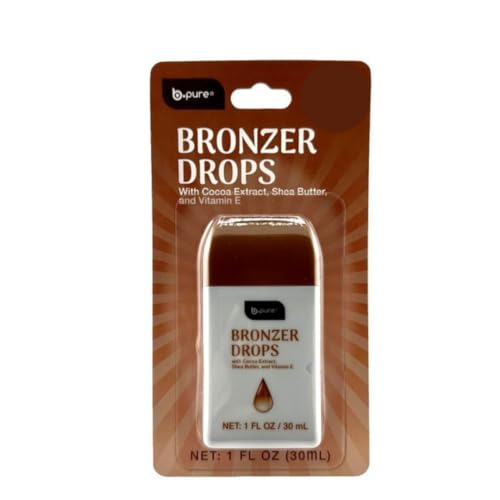 B Pure Bronzer Drops with Cocoa Extract, Shea Butter & Vitamin E 1 fl oz (30ml)