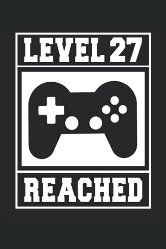 27. Geburtstag Gamer Notizbuch (liniert) Level 27 Jahre Zocker