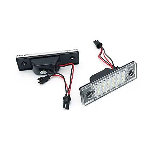 LED-licensplattans ljus 2st 1 8LED Bil licensnummer Plate Light LED Auto Boot Light for Chevrolet Cruze 2006 ~ Bil tillbehör