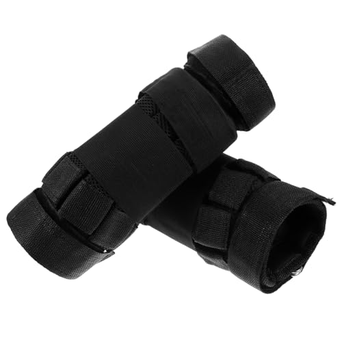 POPETPOP 2 Piezas Polainas De Peso Corriendo Pesas De Muñeca Pesos Apoyo Ponderado Pesas Para Brazos Para Caminar Pesas Para Tobillos y Muñecas Para Mujer. Paraca Algodón Black