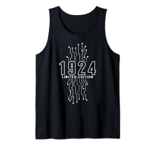 Cumpleaños 1924 Edición limitada Regalo Usado Gaming Vintage Camiseta sin Mangas