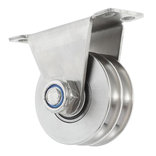 Alipis Double Groove Pulley Wheel Pulley Lift System Wall Ceiling Mount Load-Bearing