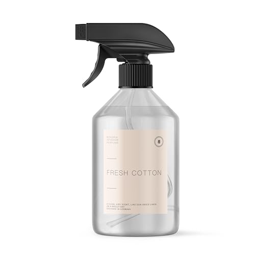 BOHORIA® Raumspray Lufterfrischer mit Frische Wäsche Duft – stimulierender und frischer Raumduft für ein einzigartiges Dufterlebnis – 500 ml (500ml, Fresh Cotton)
