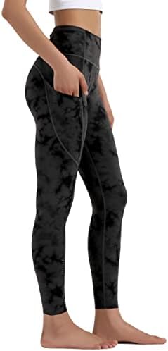 OVRUNS Women's High Waist Yoga Pants - Black, Large, 30 Inseam