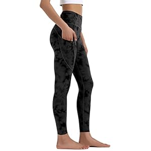 OVRUNS Yoga Pants for Women – High Waist Gym Leggings Tummy Control Workout Running Exercise Gym Fitness Leggings with Pocket