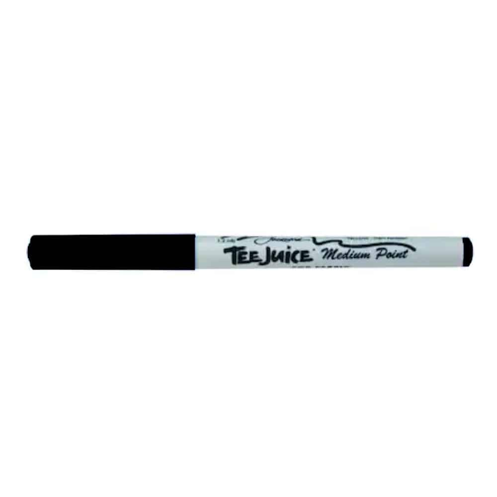 Jacquard Tee-Juice Fabric Marker for Clothes Permanent Black Ink Pen with Medium Tip