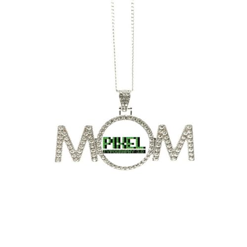 Cadeau de fête des mères collier Pihel typographie 3.0 M personnalisé