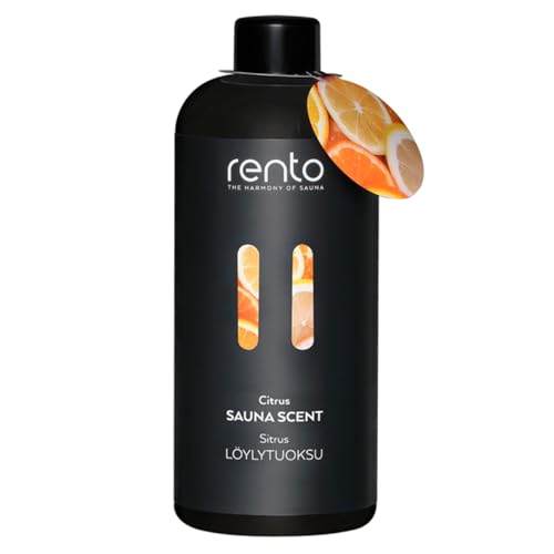 Rento Aufguss Sauna: NatĂĽrlicher Sauna Aufguss mit erfrischendem Zitrusduft, angenehmem Aroma, beruhigend und neutral. Ideal fĂĽr aktive Naturfreunde, die Harmonie lieben