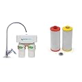 Aquasana 2-Stage Under Sink Water Filter System + Replacement Filter Cartridges